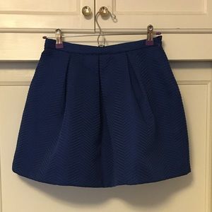 Beautiful royal blue mini skirt